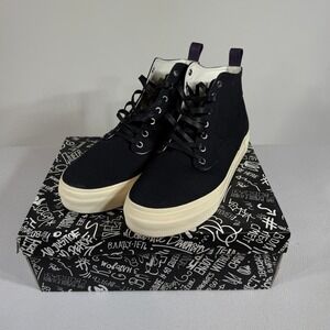 Eytys Odyssey Canvas Black High Top Men's Sneakers Shoes Size 45 11.5 US W/‎ Box